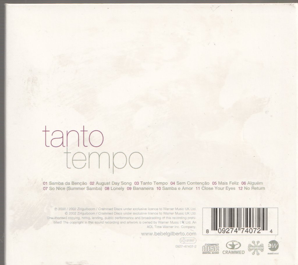 Bebel Gilberto - Tanto Tempo - Cd