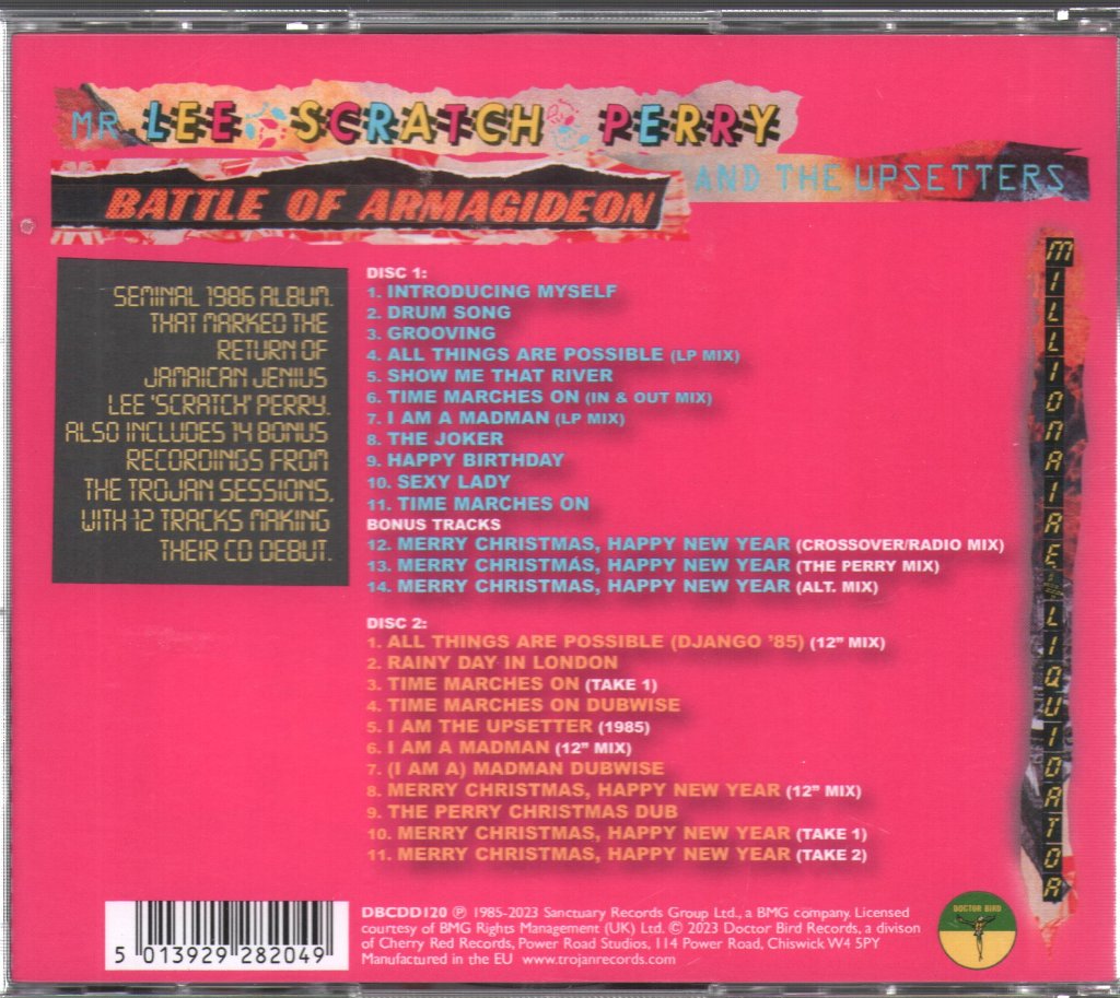 Lee Perry & The Upsetters - Battle Of Armagideon (Millionaire Liquidator) - Cd