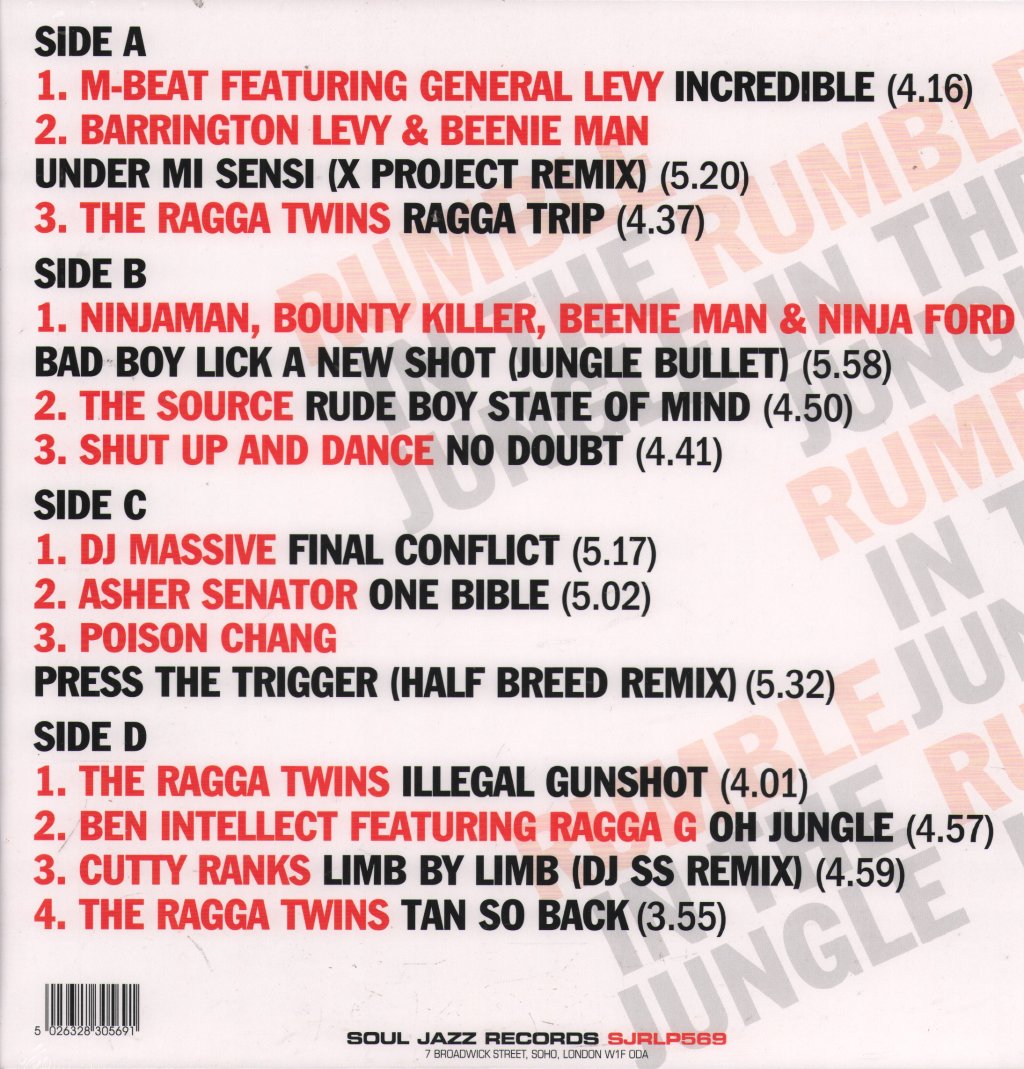 Various Artists - Rumble In the Jungle (20th Anniversary Edition) - Double Lp