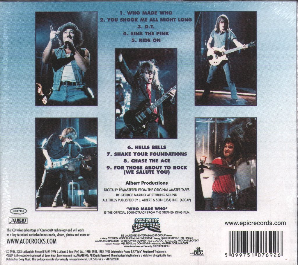 AC/DC - Who Made Who - Cd