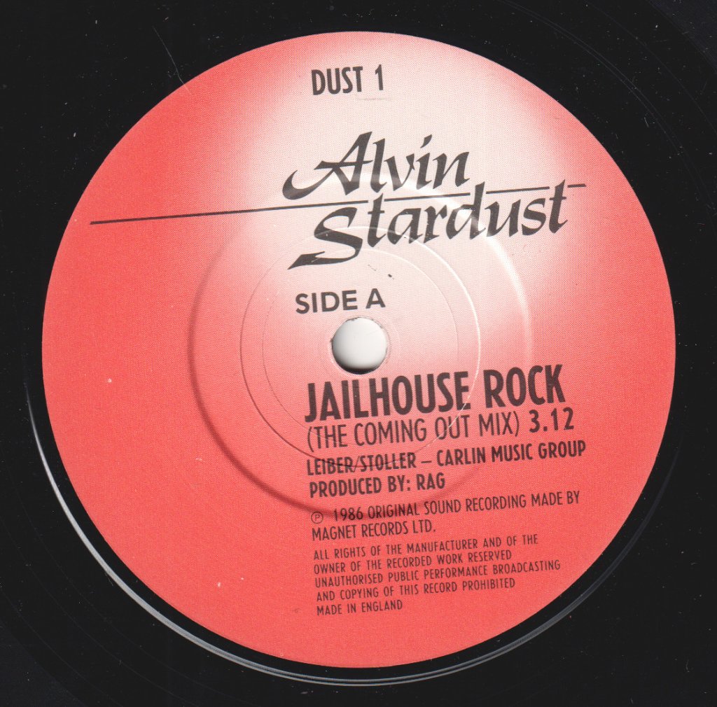 Alvin Stardust - Jailhouse Rock - 7 Inch