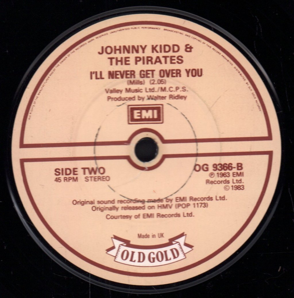 Johnny Kidd And The Pirates - Shakin' All Over - 7 Inch