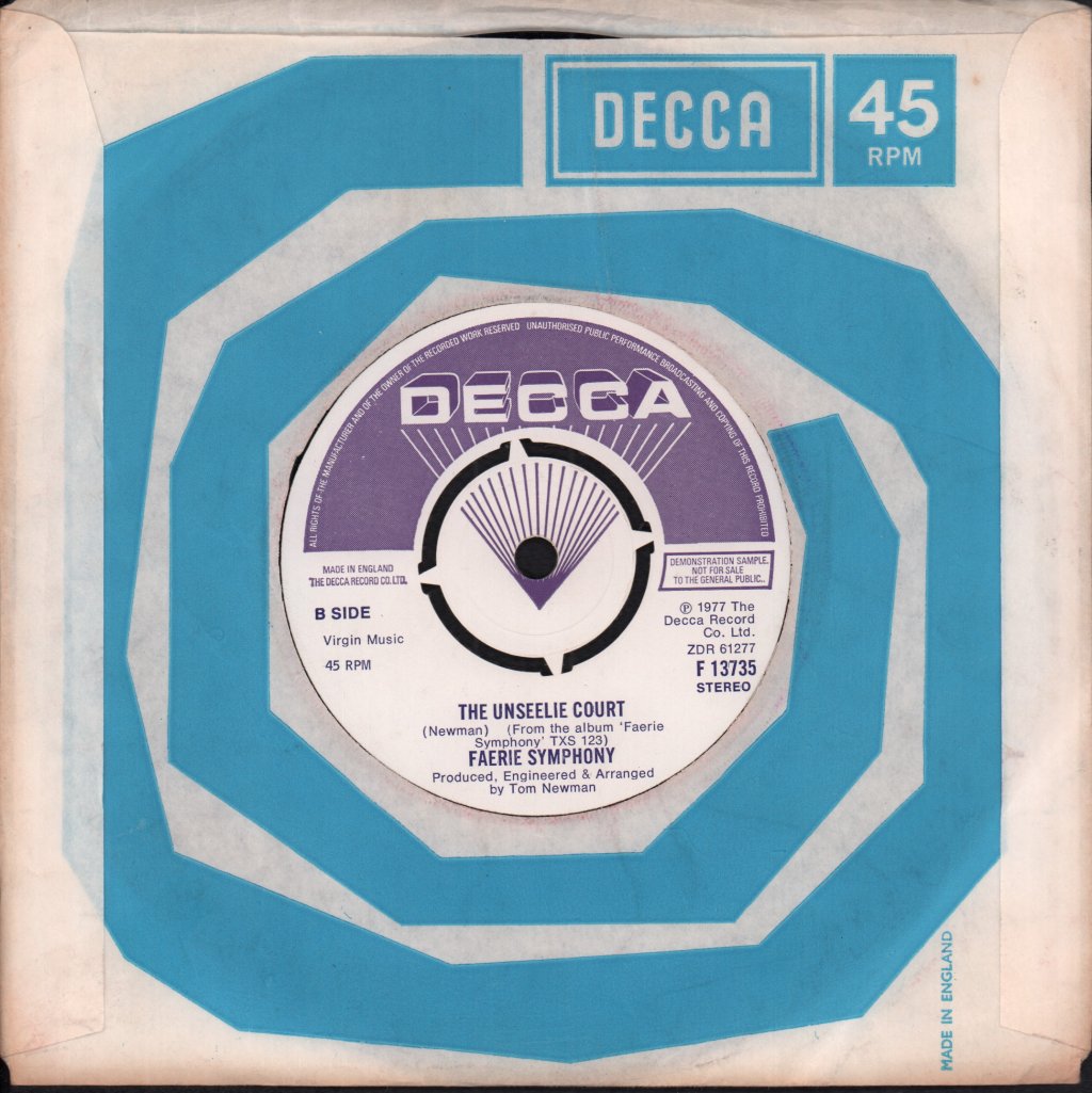 Faerie Symphony - Dance Of Theena Shee - 7 Inch