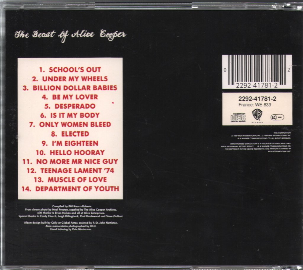 Alice Cooper - Beast Of Alice Cooper - Cd