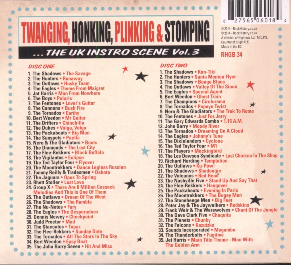 Various Artists - Twanging, Honking, Plinking & Stomping... - Double Cd