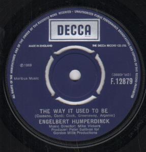 Engelbert Humperdinck - Way It Used To Be - 7 Inch