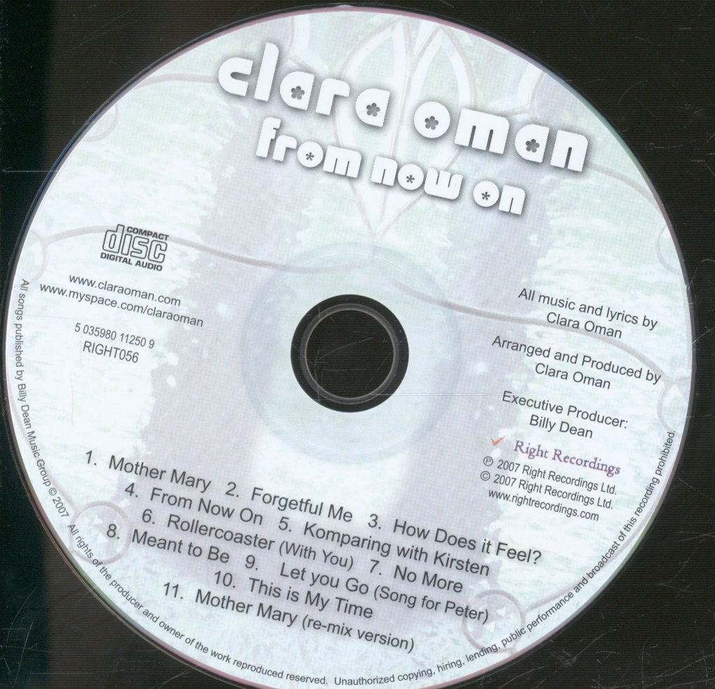 Clara Oman - From Now On - Cd