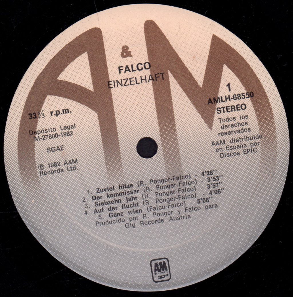 Falco - Einzelhaft - Lp