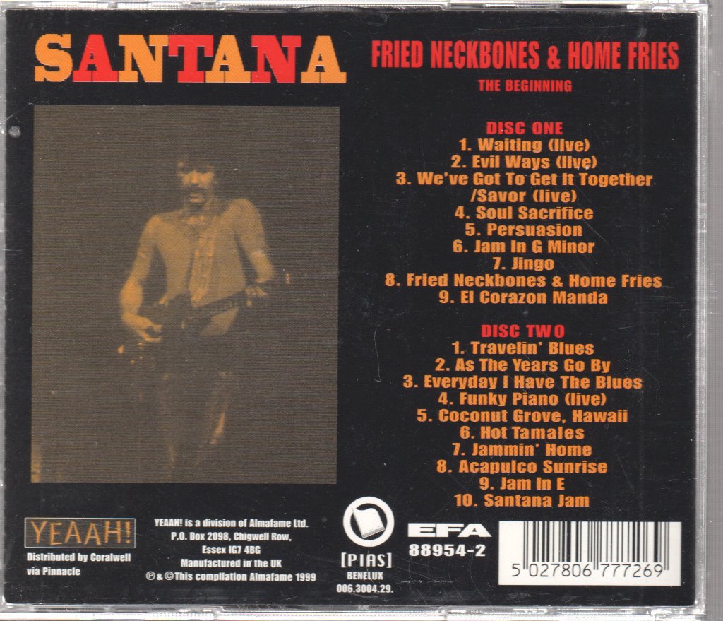 Santana - Fried Neckbones And Home Fries - Double Cd
