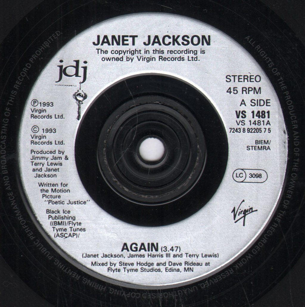 Janet Jackson - Again - 7 Inch