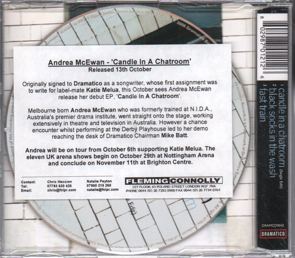 Andrea Mcewan - Candle In A Chatroom - Cd