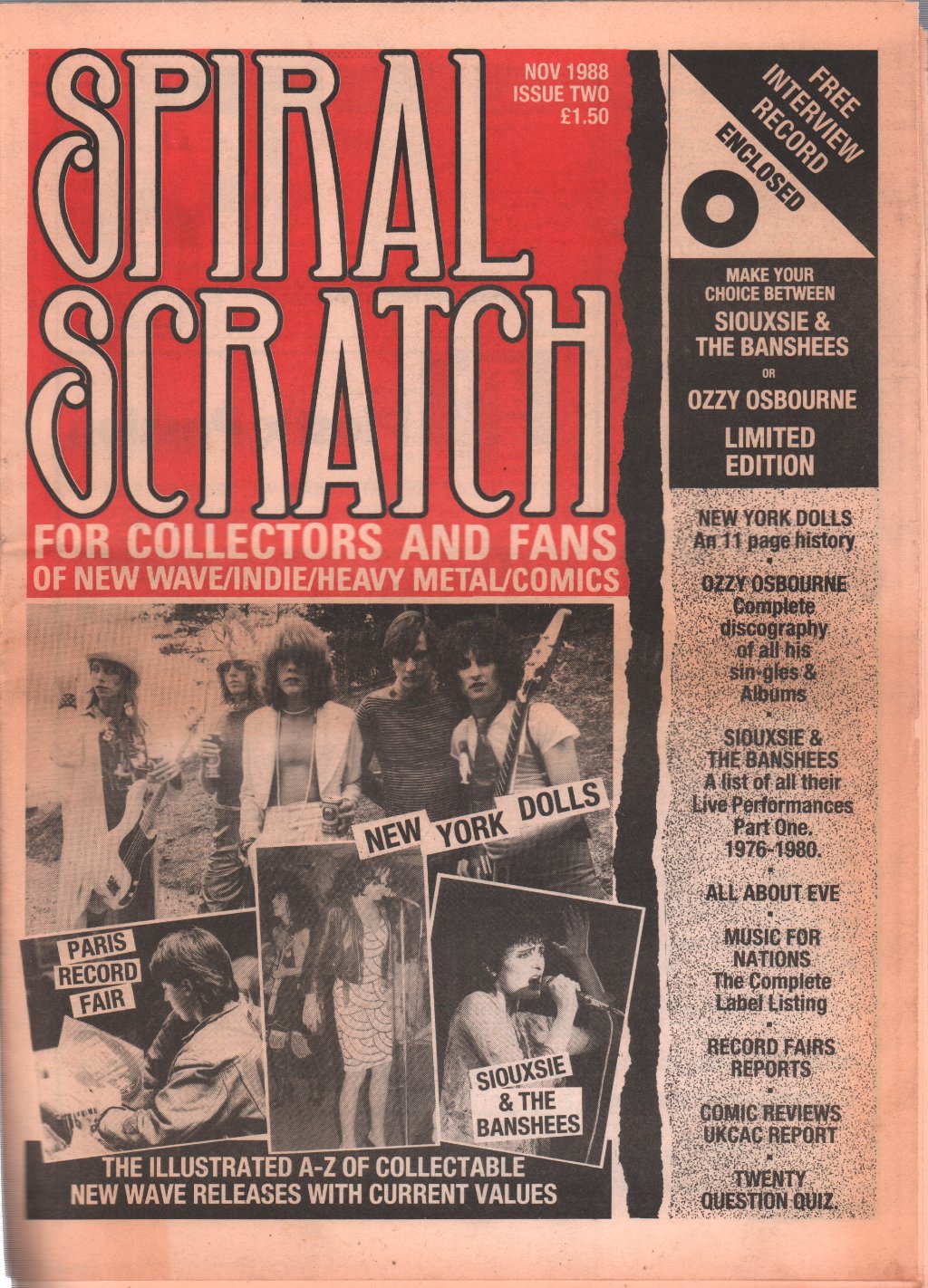 Spiral Scratch - November 1988 Issue Two - Magazine