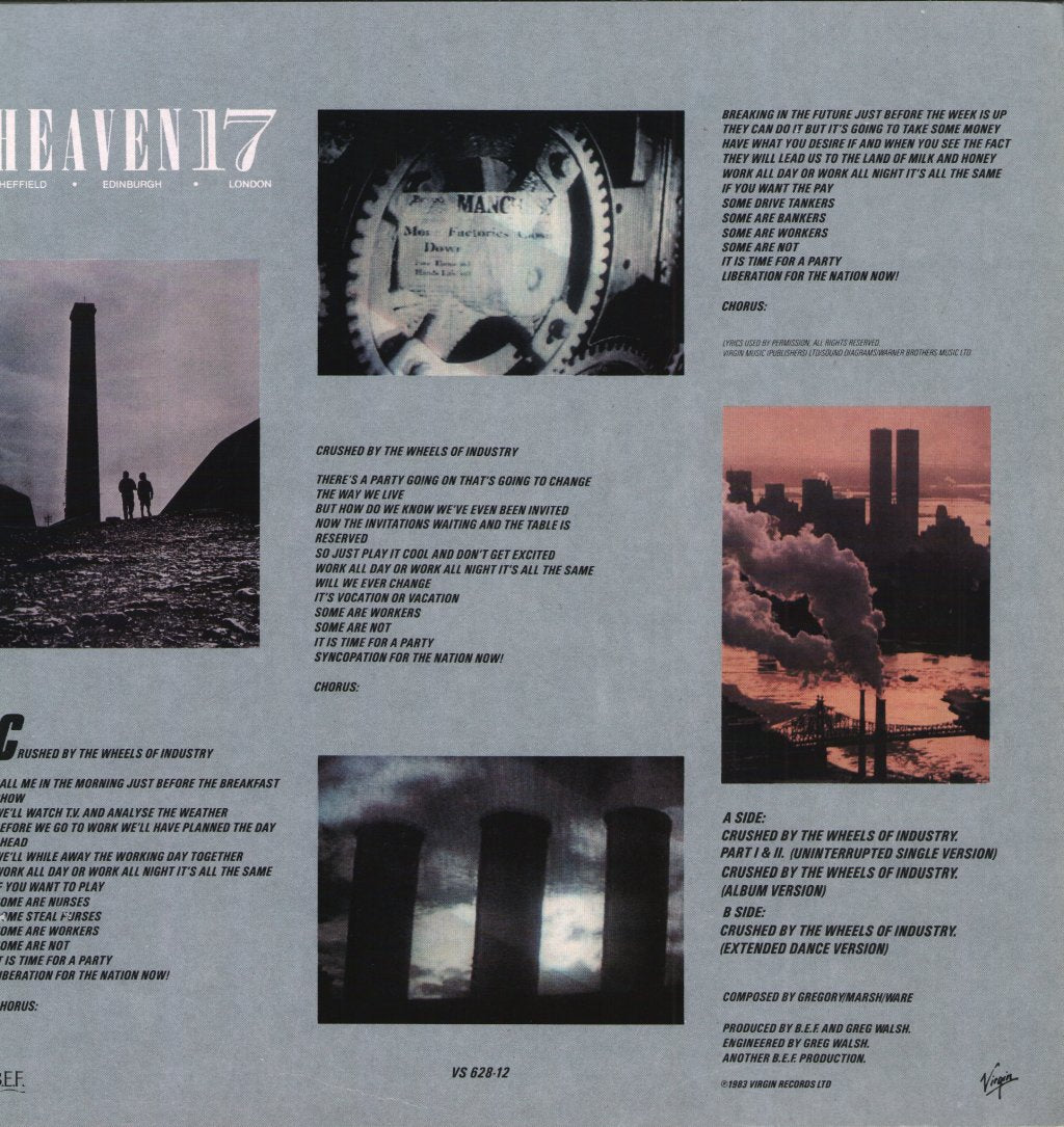Heaven 17 - Crushed By The Wheels Of Industry - 12 Inch