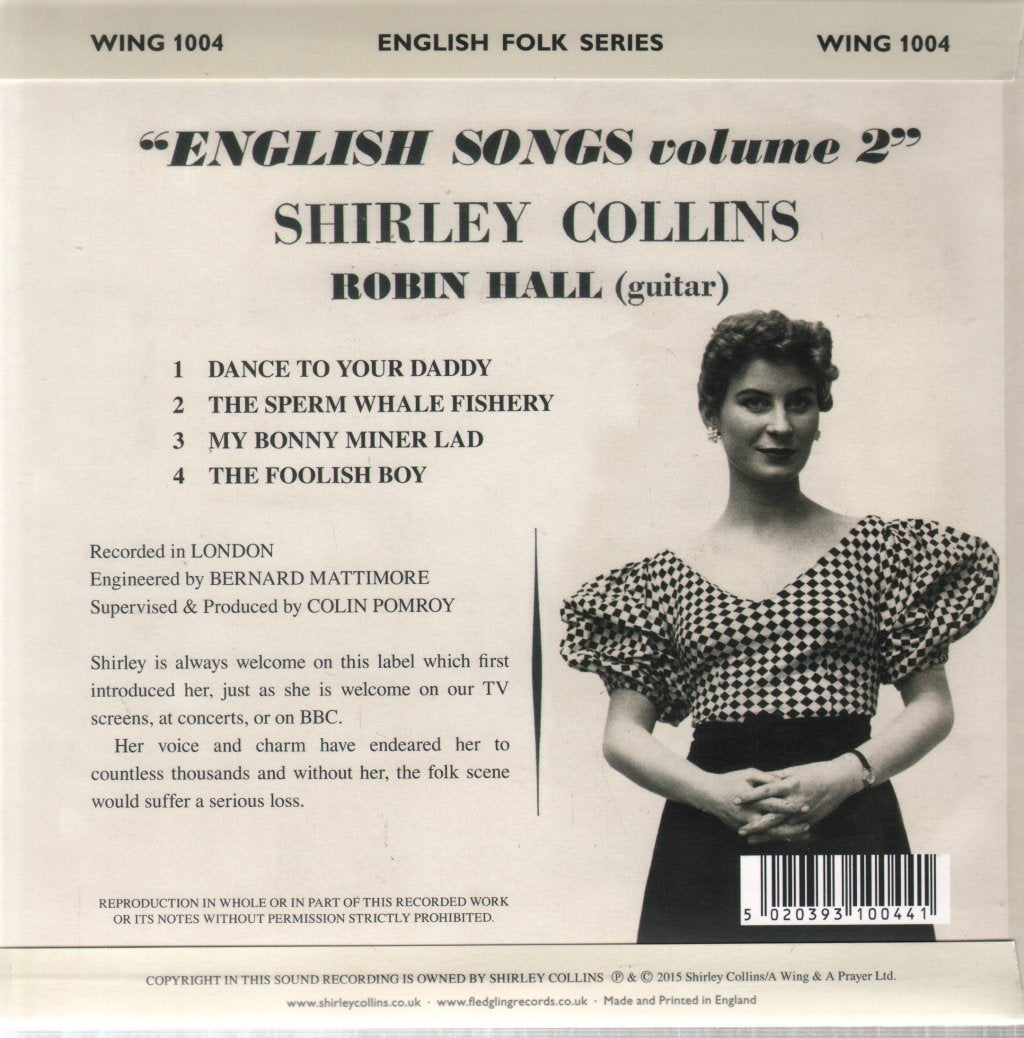 Shirley Collins - English Songs Vol 2 - 7 Inch