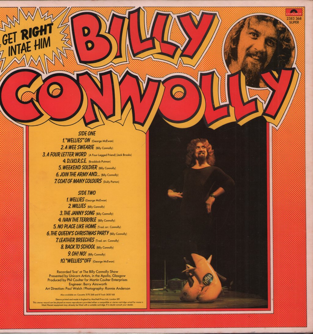 Billy Connolly - Get Right Intae Him - Lp