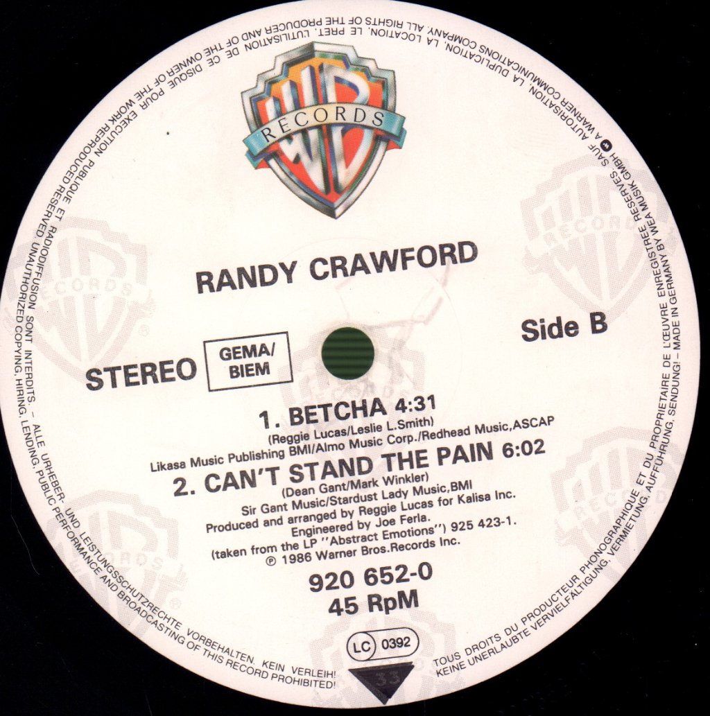Randy Crawford - Almaz - 12 Inch