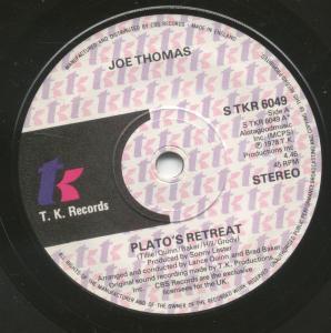 Joe Thomas - Plato's Retreat - 7 Inch