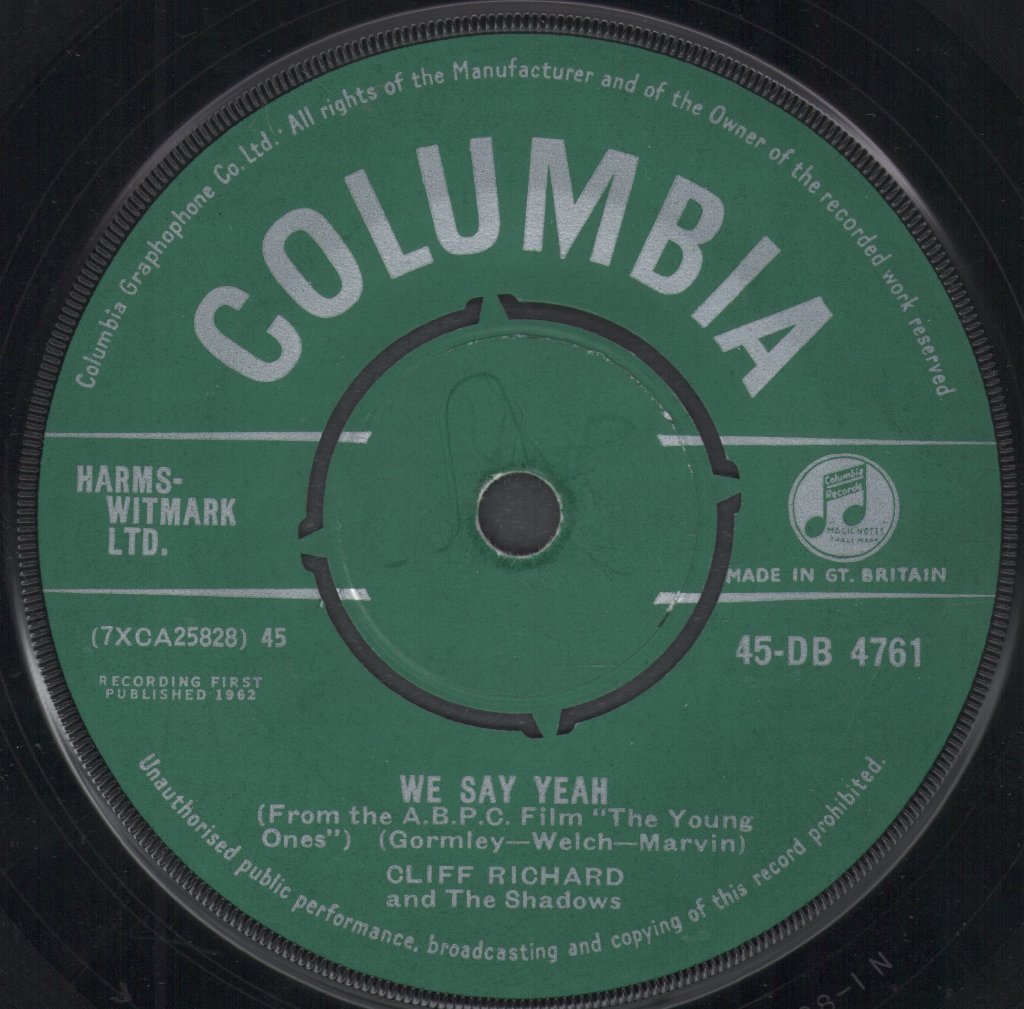Cliff Richard And The Shadows - Young Ones - 7 Inch