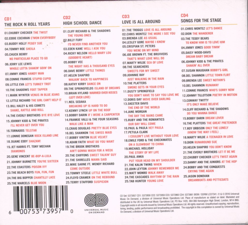 Various Artists - Dreamboats & Petticoats® 10th Anniversary Collection - Cd Set