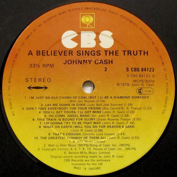 Johnny Cash - A Believer Sings The Truth - Lp