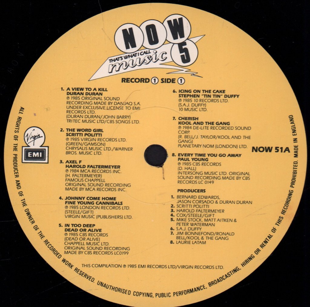 Various Artists - Now That's What I Call Music 5 - Double Lp