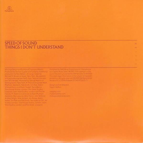 Coldplay - Speed Of Sound - 7 Inch