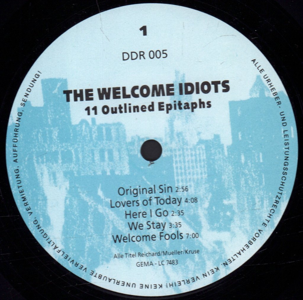 Welcome Idiots - 11 Outlined Epitaphs - Lp
