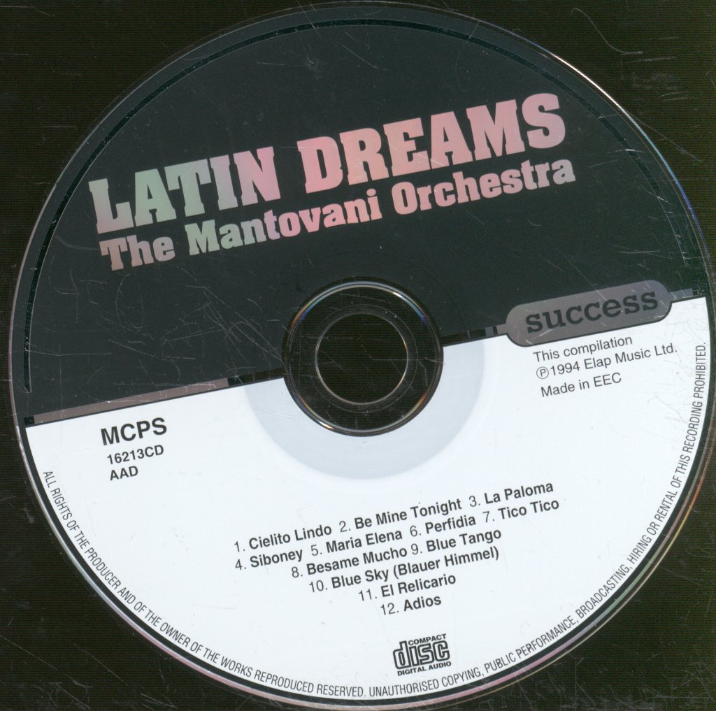 Mantovani Orchestra - Latin Dreams - Cd