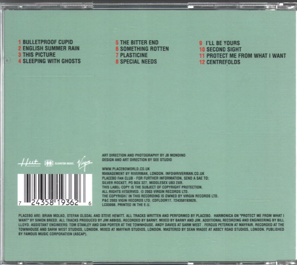 Placebo - Sleeping With Ghosts - Cd
