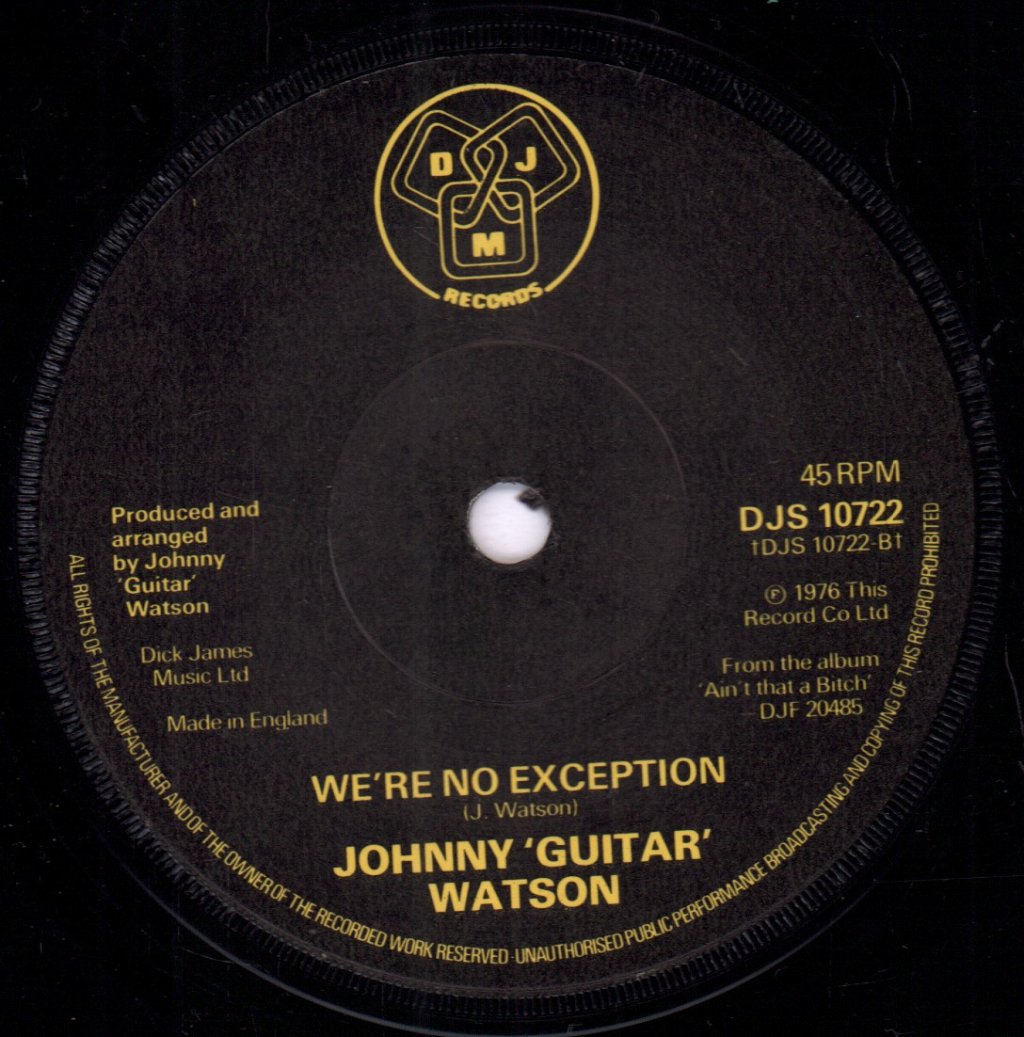 Johnny Guitar Watson - Superman Lover - 7 Inch