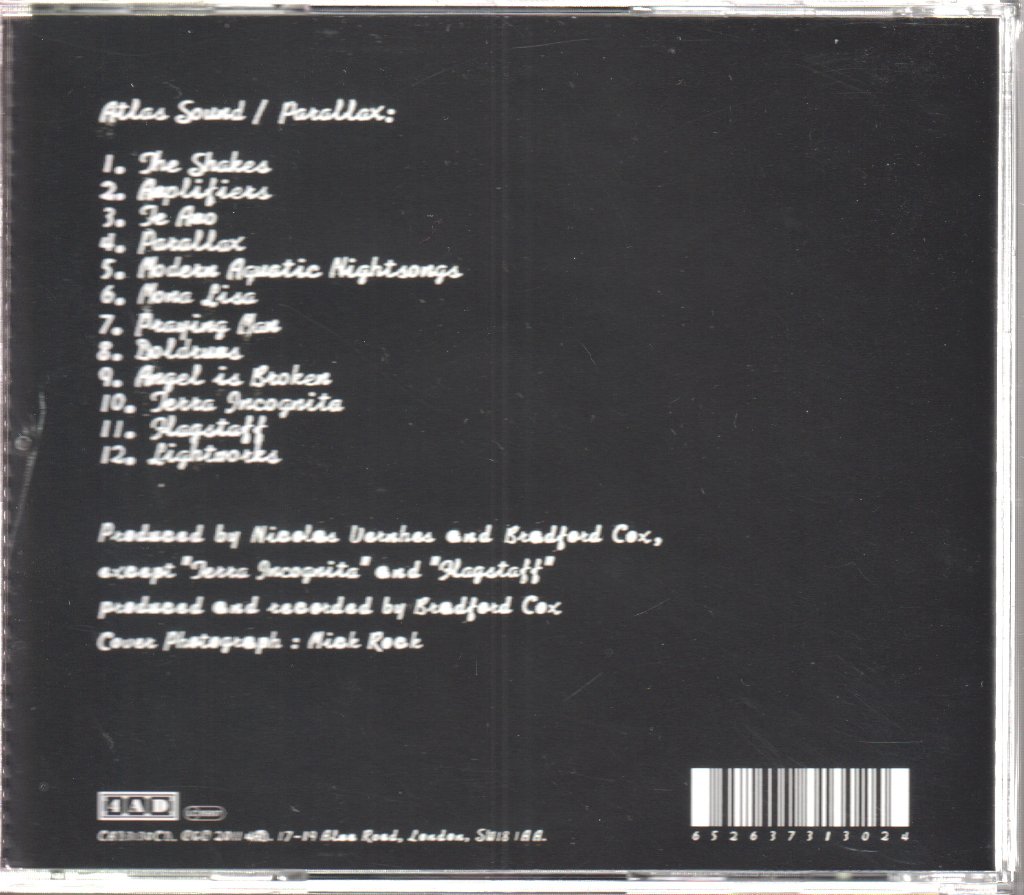 Atlas Sound - Parallax - Cd