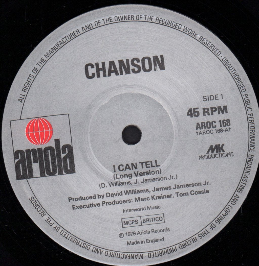 Chanson - I Can Tell - 12 Inch