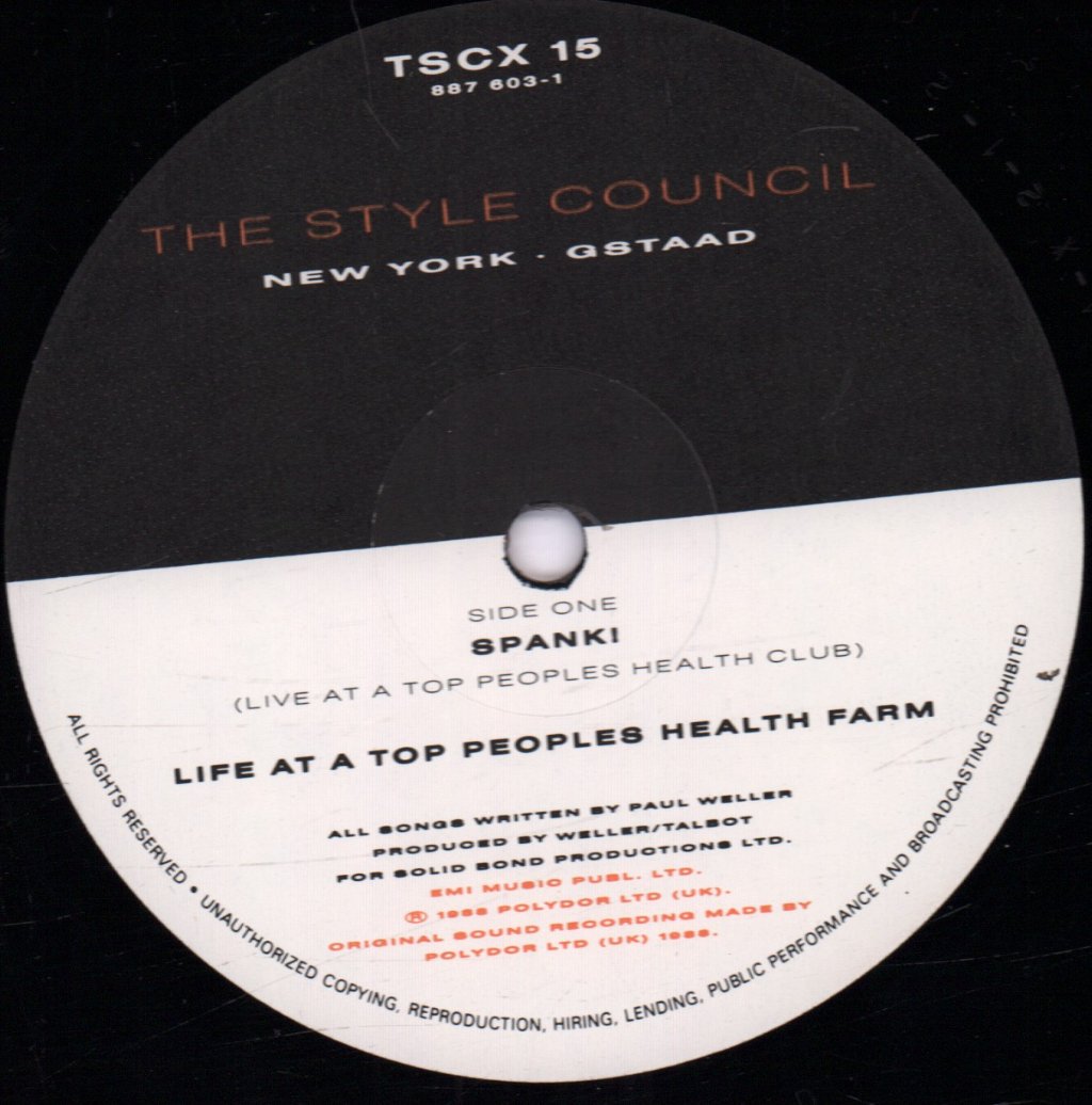 Style Council - Life At A Top People's Health Farm - 12 Inch