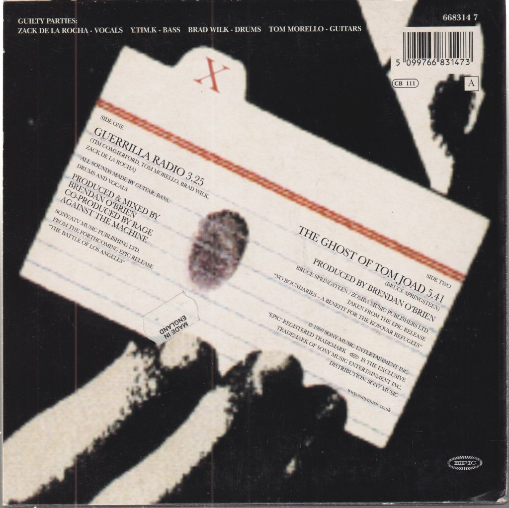 Rage Against The Machine - Guerrilla Radio - 7 Inch