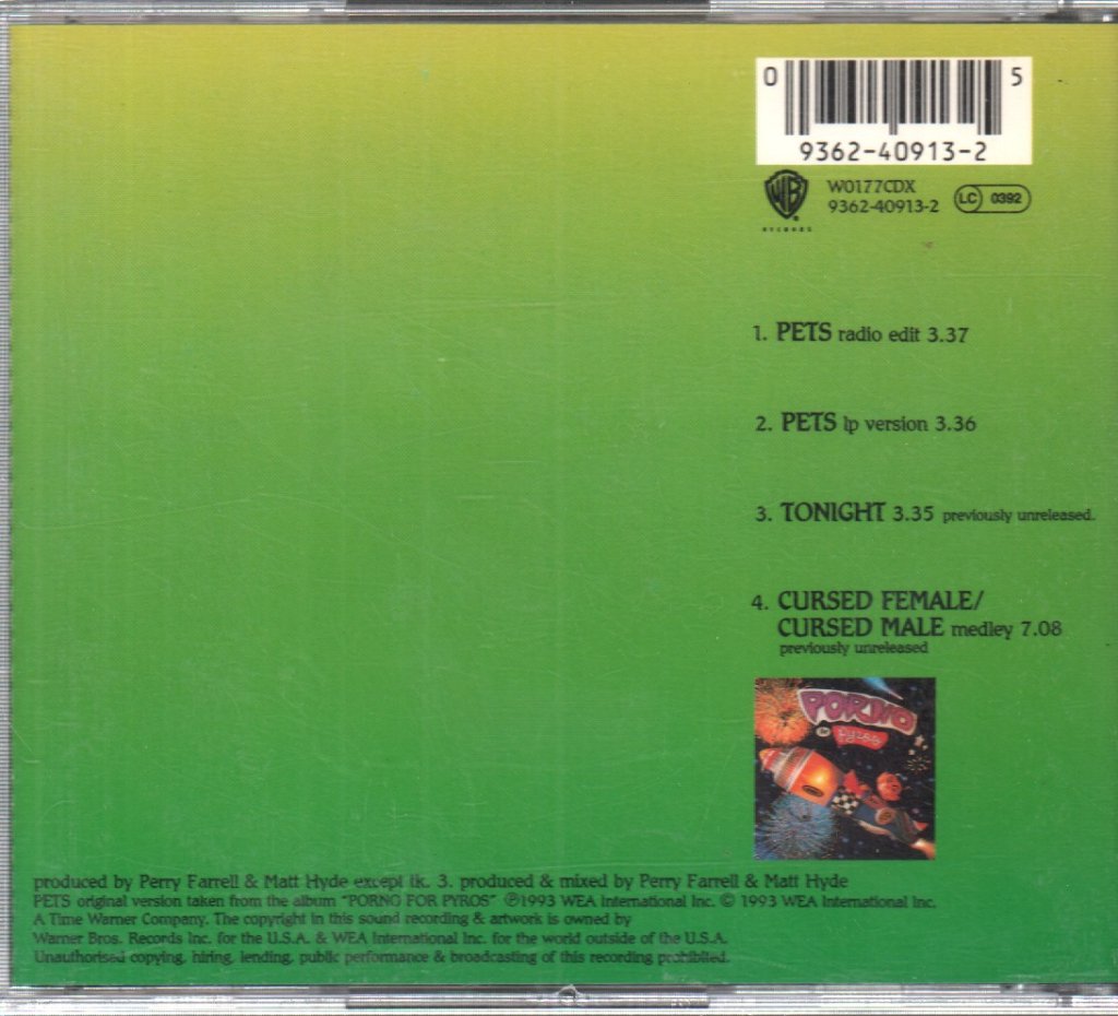 Porno For Pyros - Pets - Cd