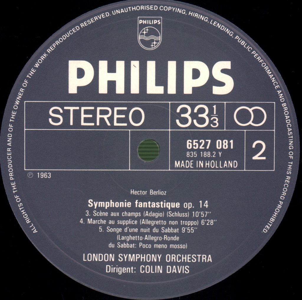 Hector Berlioz - Symphonie Fantastique - Lp