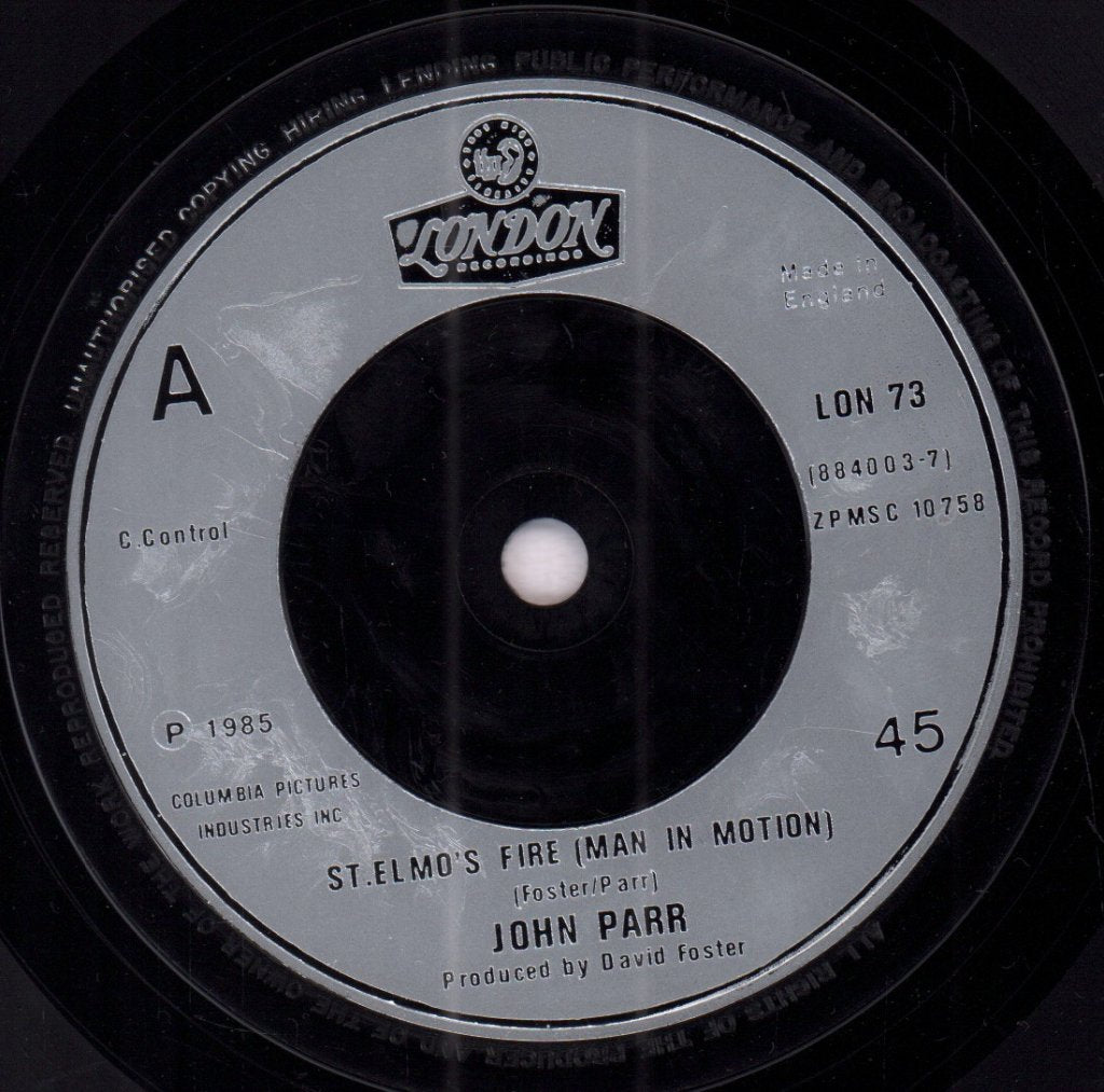 John Parr - St. Elmo's Fire - 7 Inch