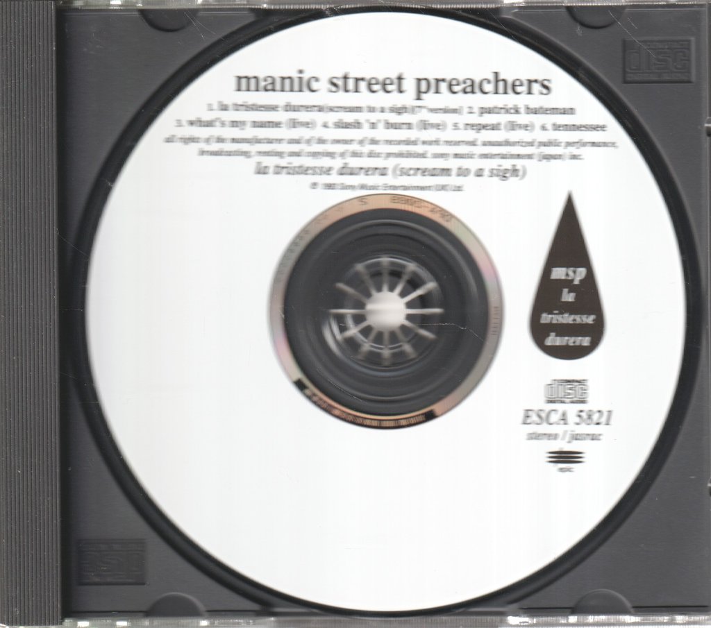 Manic Street Preachers - La Tristesse Durera - Cd