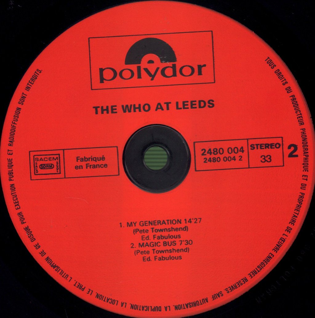 Who - Live At Leeds - Lp