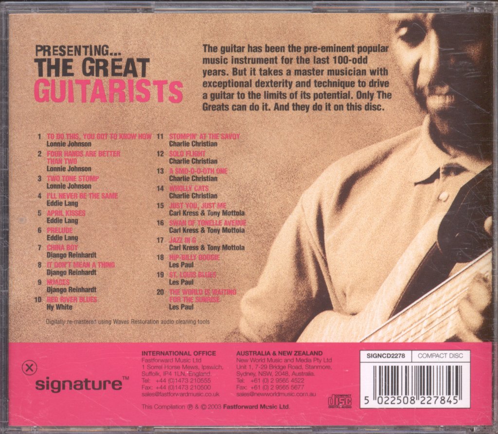 Various Artists - Presenting.... The Great Guitarists - Cd