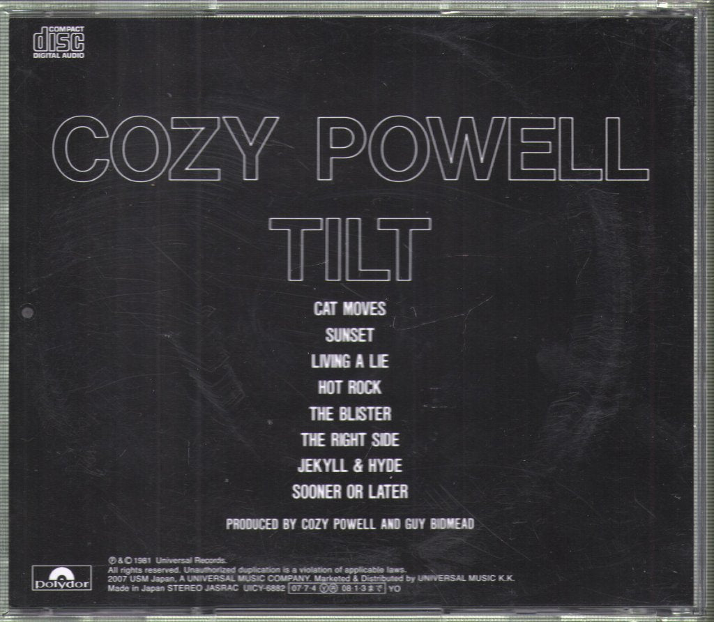 Cozy Powell - Tilt - Cd