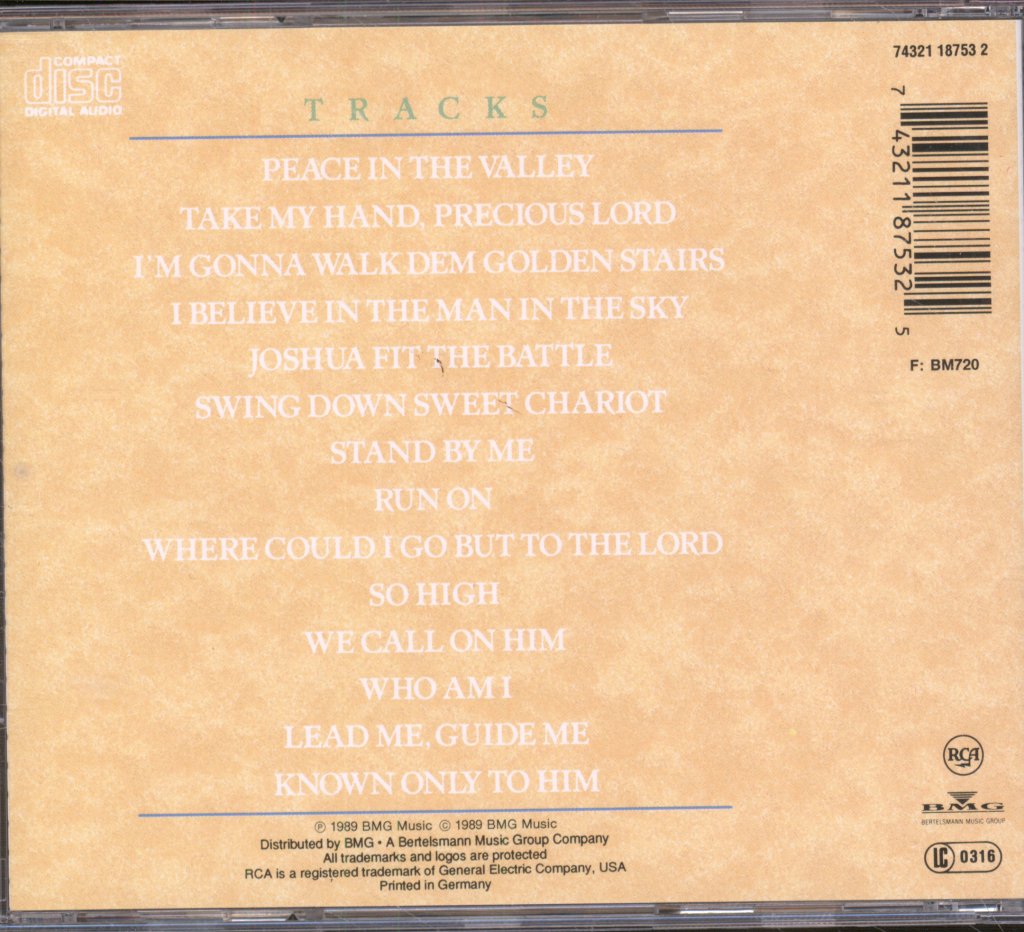 Elvis Presley - Elvis Gospel 1957 - 1971 Known Only To Him - Cd