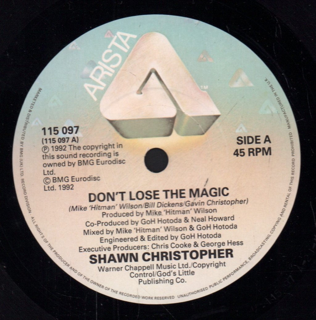 Shawn Christopher - Don't Lose The Magic - 7 Inch