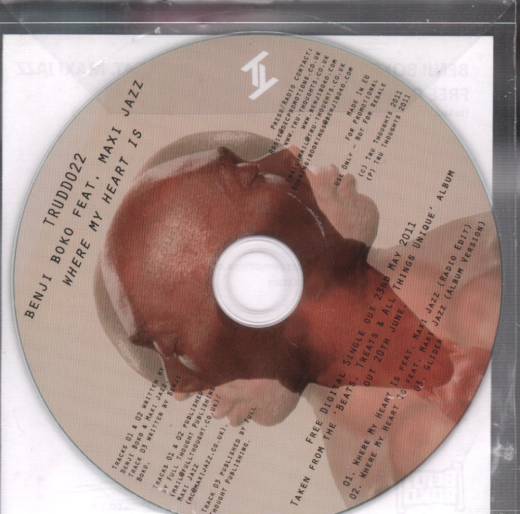 Benji Boko Feat. Maxi Jazz - Where My Heart Is - Cdr