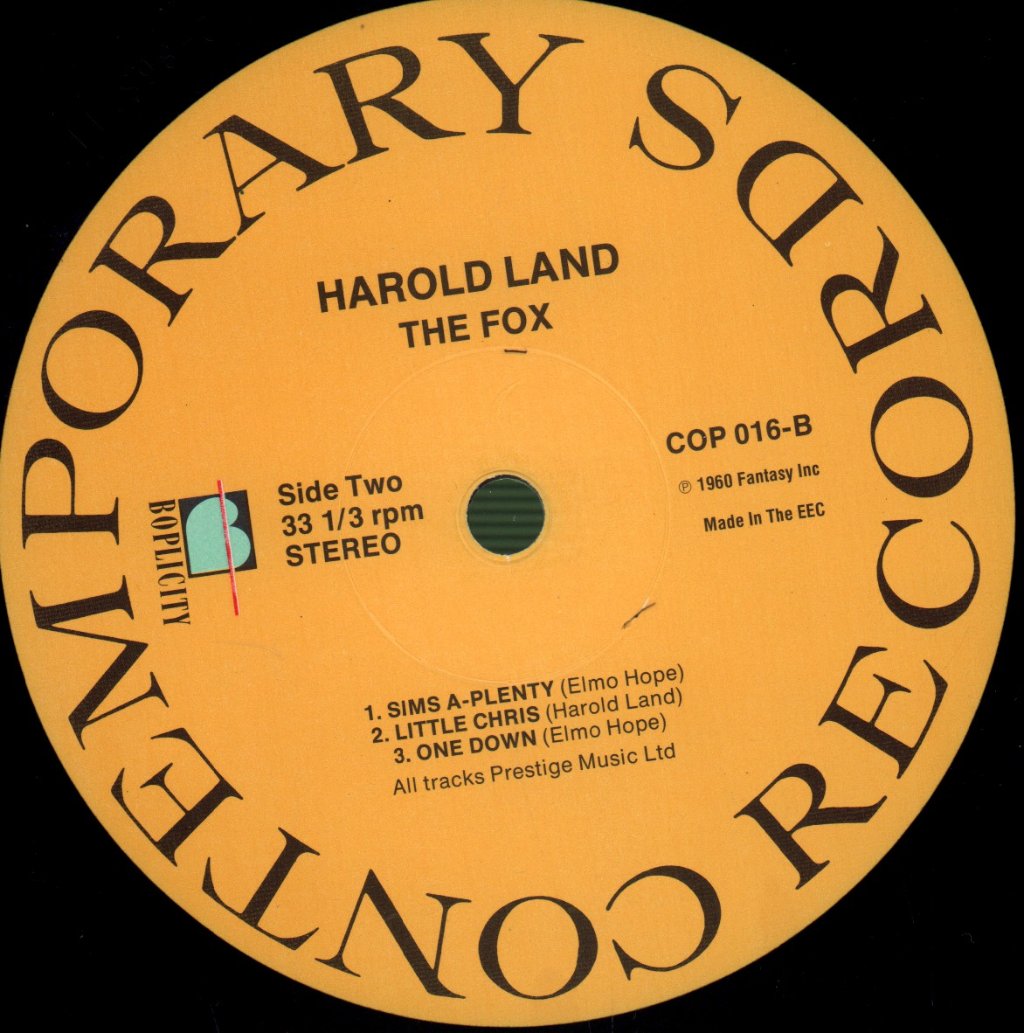Harold Land - Fox - Lp