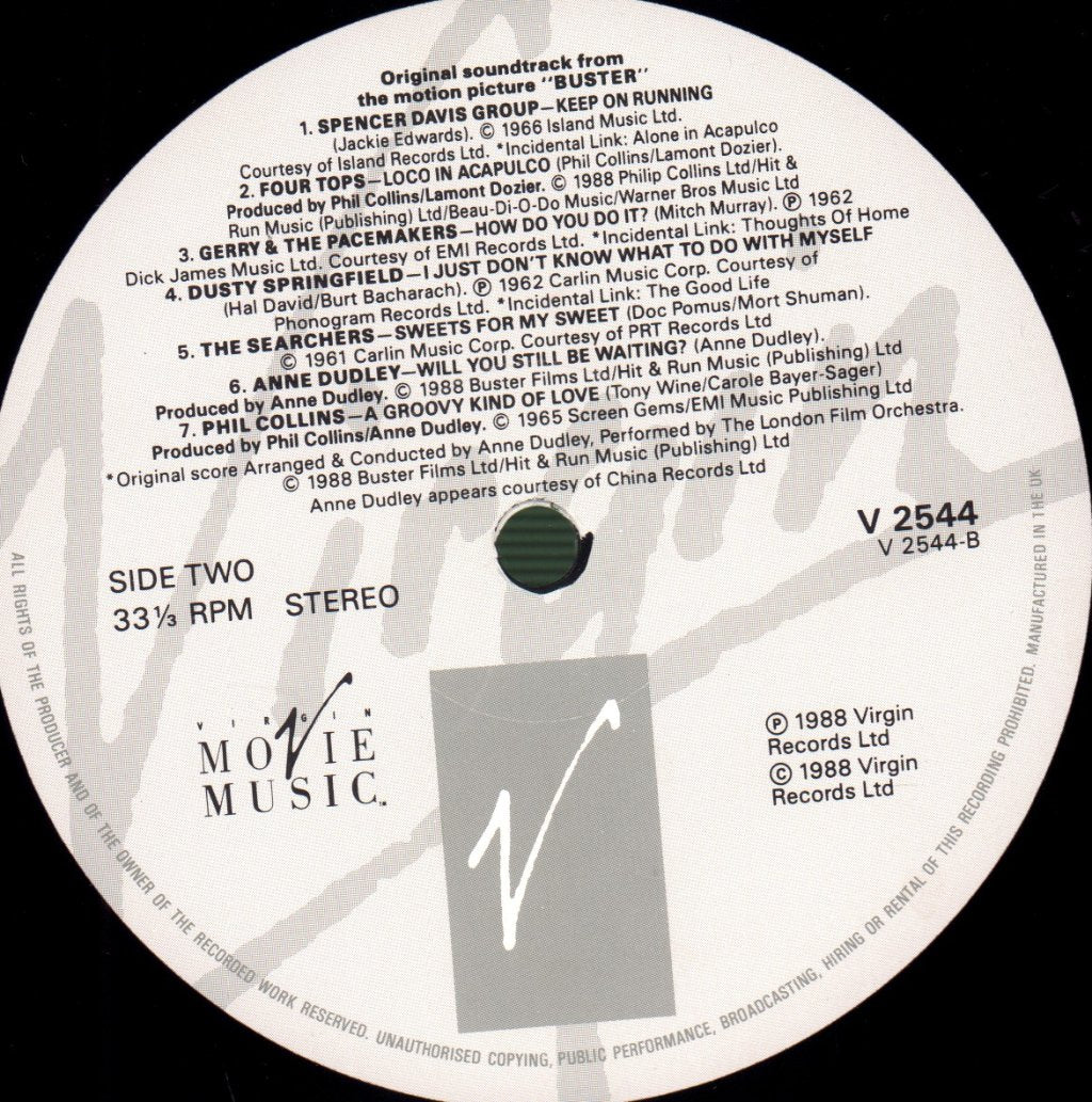 Various Artists - Buster (Original Motion Picture Soundtrack) - Lp