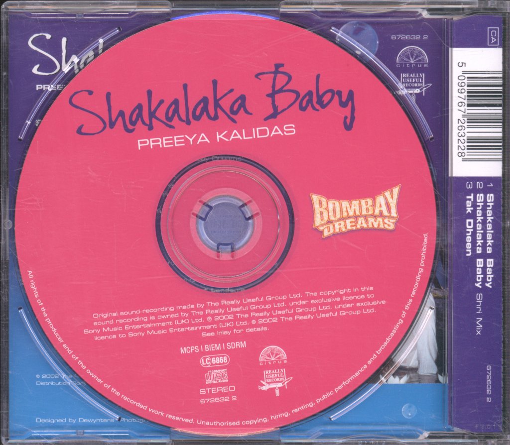 Preeya Kalidas - Shakalaka Baby - Cd