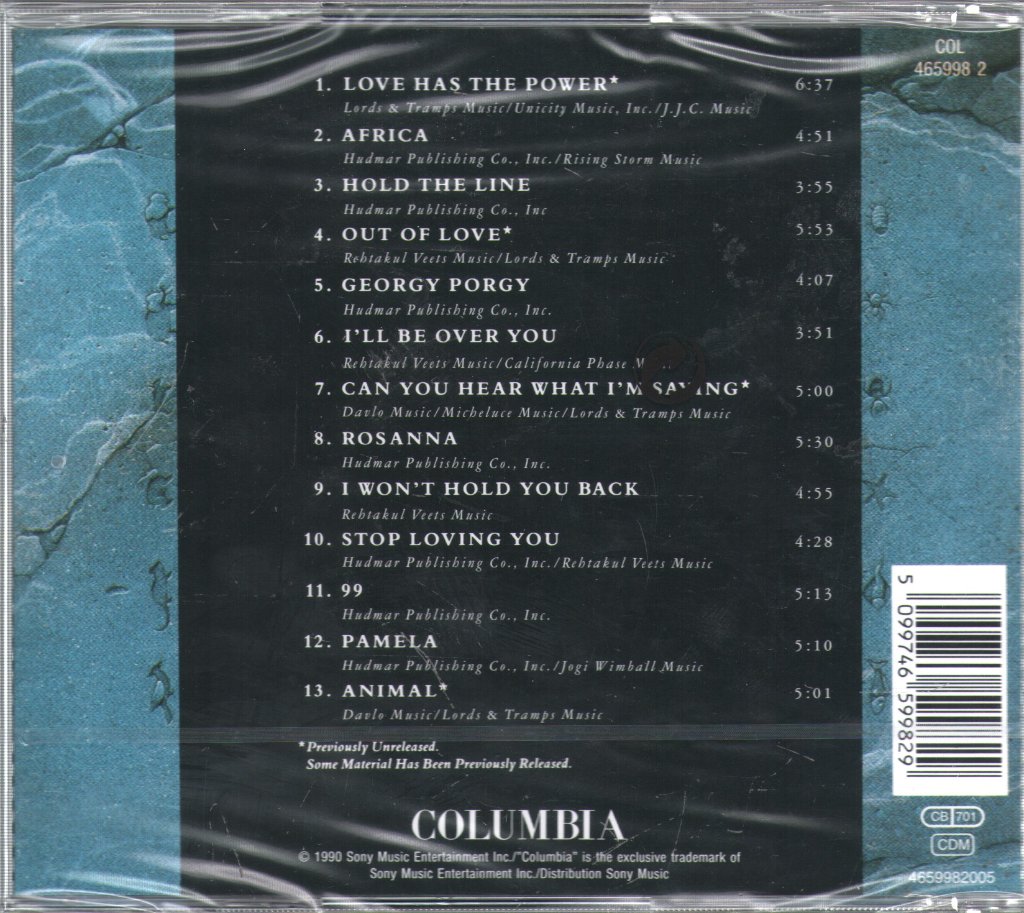 Toto - Past To Present 1977-1990 - Cd