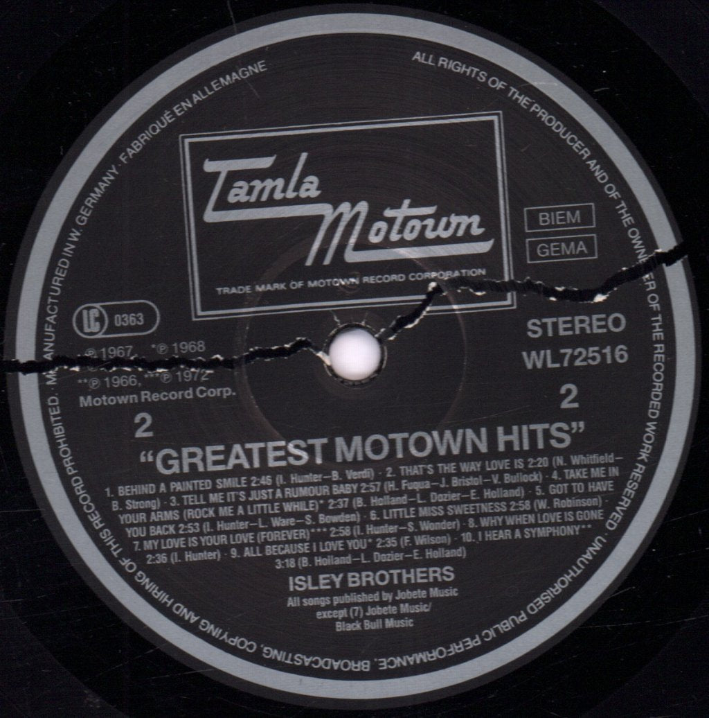 Isley Brothers - Greatest Motown Hits - Lp