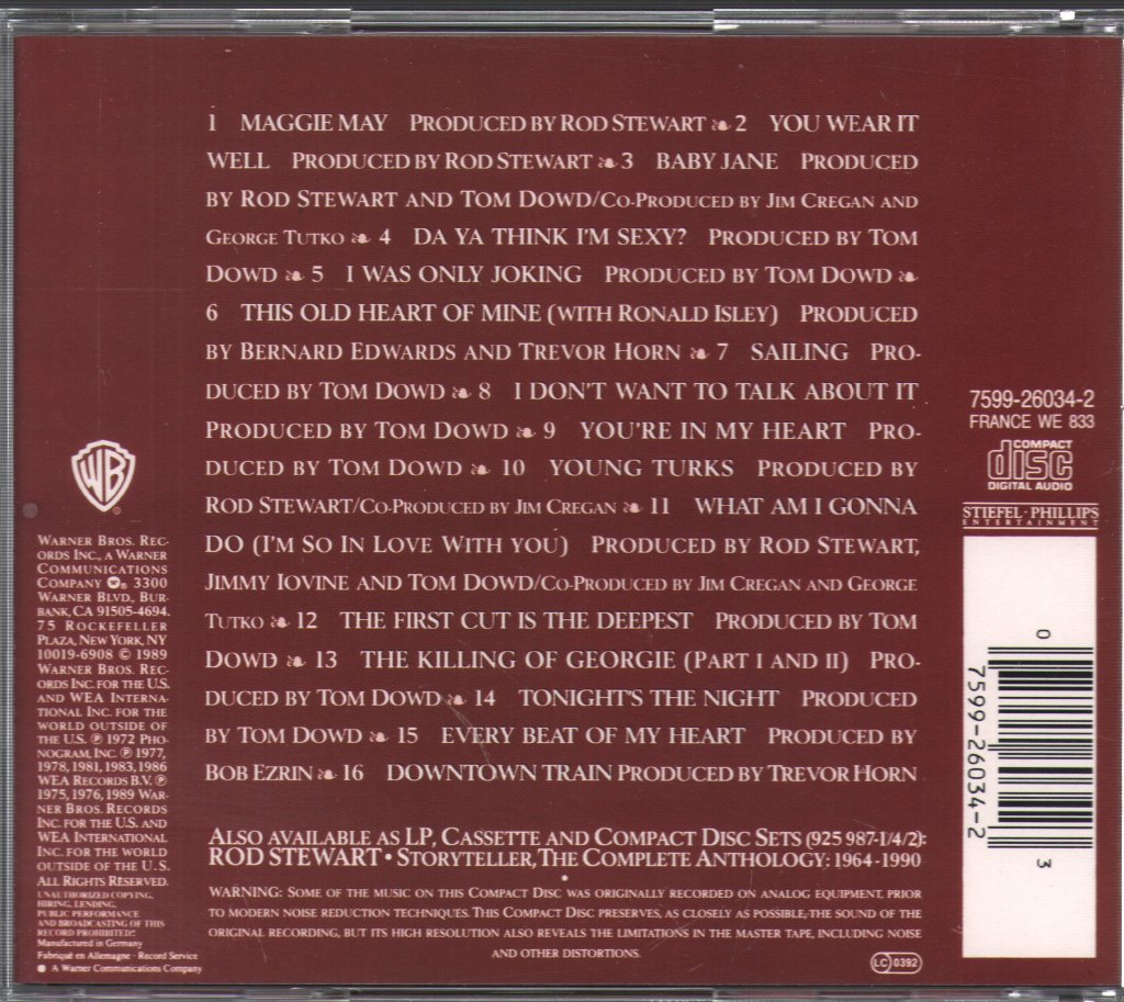 Rod Stewart - Best Of - Cd